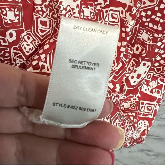 NEW Rebecca Taylor Labyrinth Slip Dress Sleeveless Side Slit Plus Size 14 - Picture 7 of 13